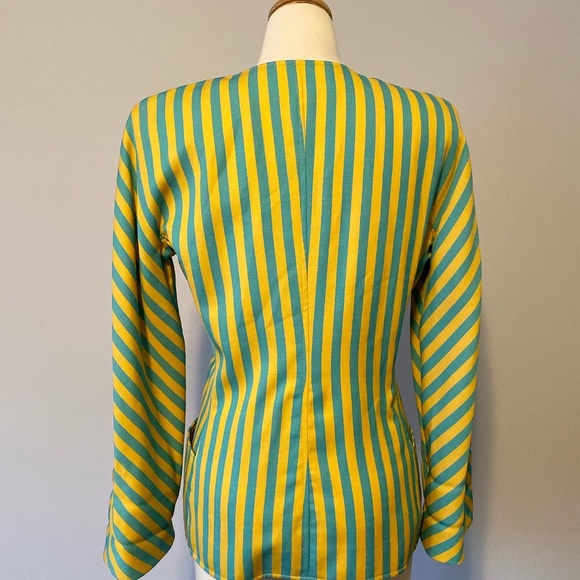 Vintage Ungaro Bright Yellow and Green Blazer - Picture 4 of 6